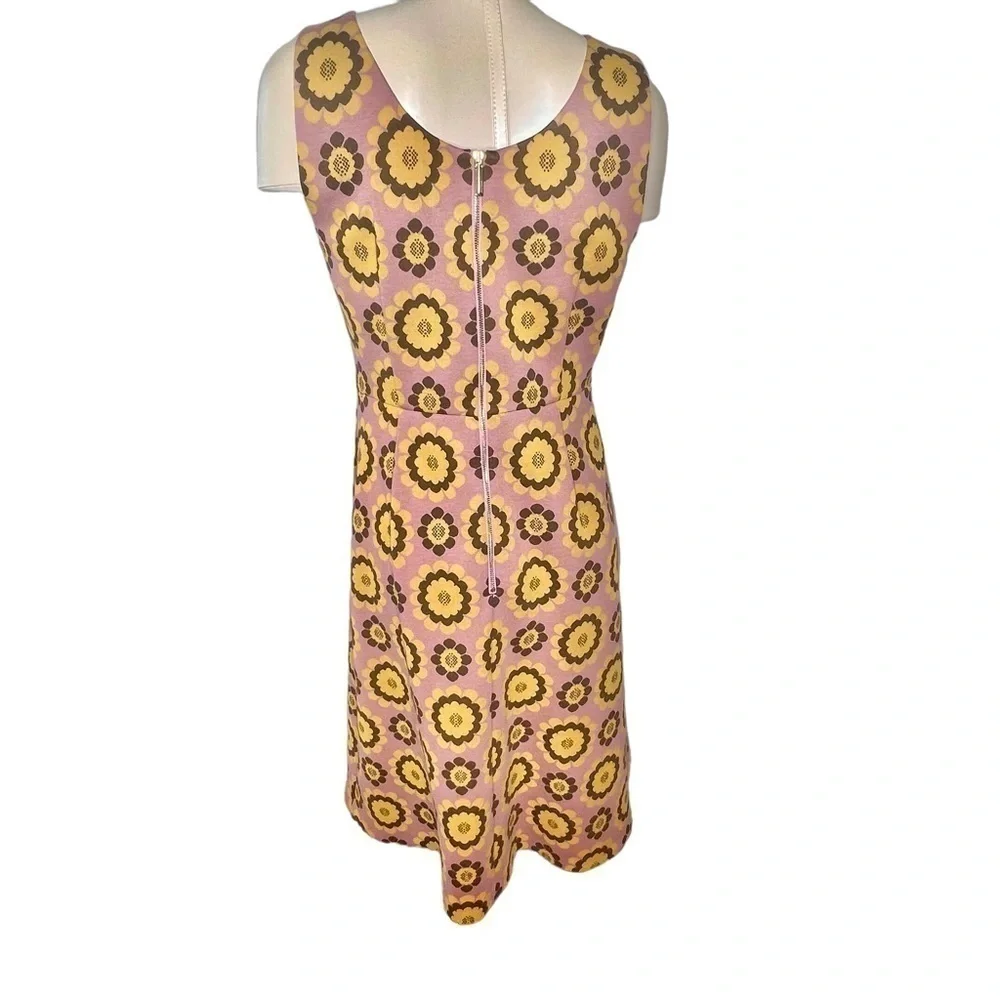 KATE SPADE Geo Floral Jacquard Midi Dress Size 10